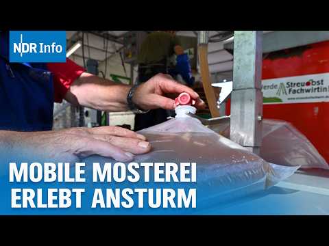 Mobile Mosterei: Wie aus Gartenäpfeln Saft entsteht | NDR Info