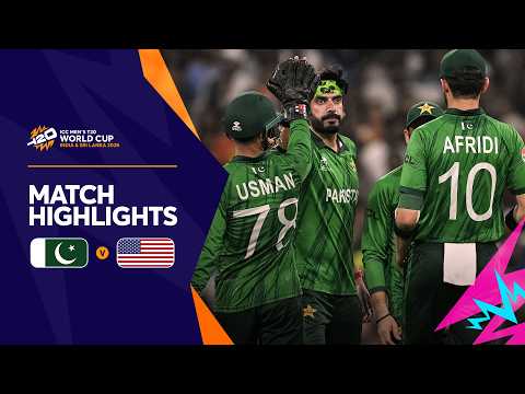Pakistan v USA | Match Highlights | Men’s T20 World Cup 2026