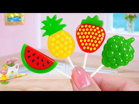 🌈Fresh fruit Jelly Recipe🌈How To Make Satisfying Miniature Rainbow Jelly Decorating | Sweet Baking