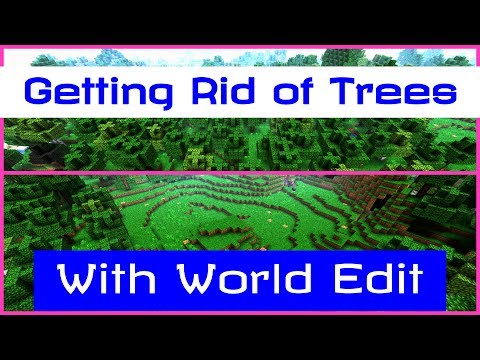 AppleJuiceGaming - Minecraft World Edit | How To Get Rid of Trees