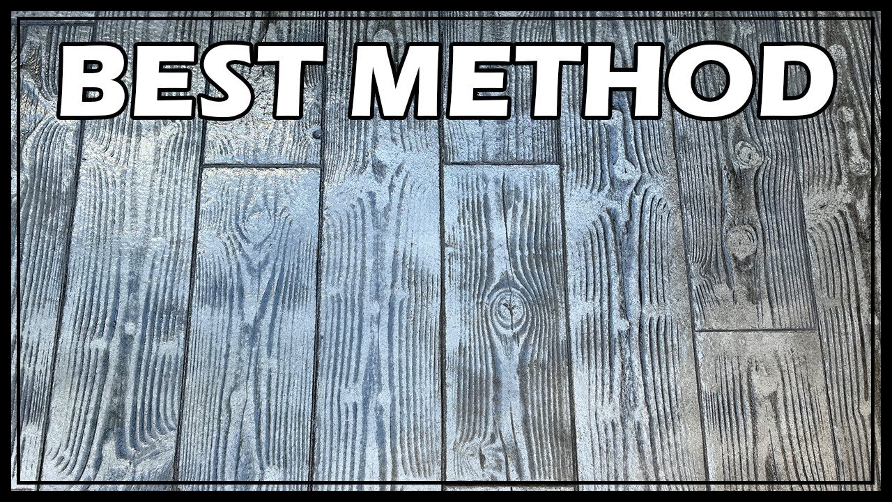 Wood Stamped Concrete How To