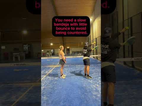 Learn the slow bandeja #padel #padelbandeja