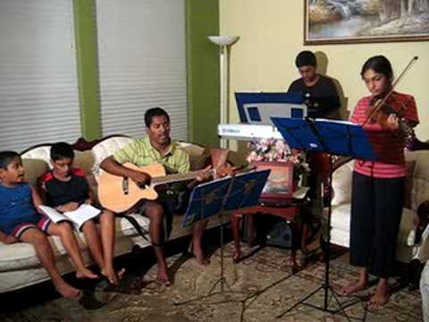 James family singing - Be Thou my vision
