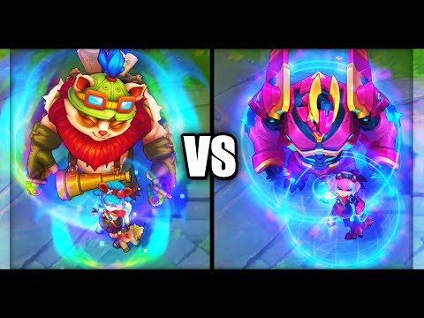 Annie Versary vs Super Galaxy Annie Skins Comparison (League of Legends)