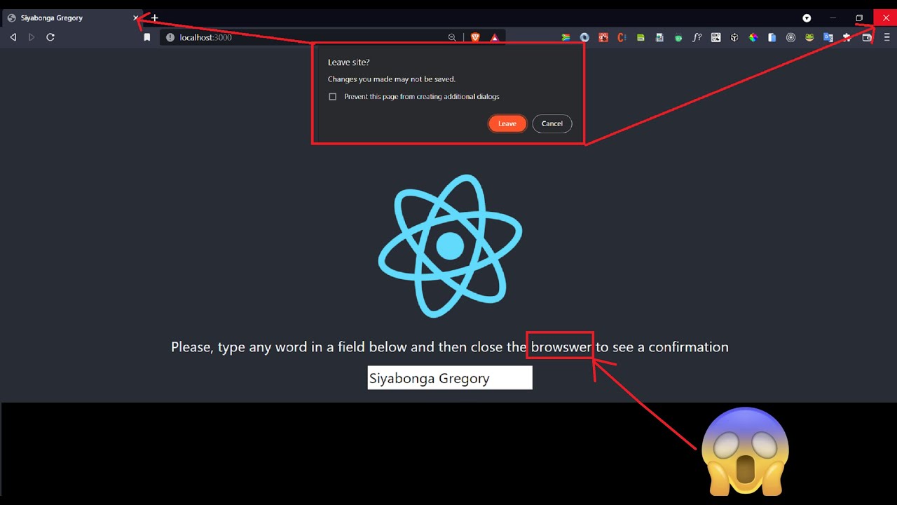 capture the browser tab/window close event?