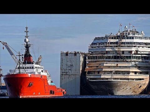 Le Costa Concordia, 115.000 tonnes, va être démantelé à Gênes - economy