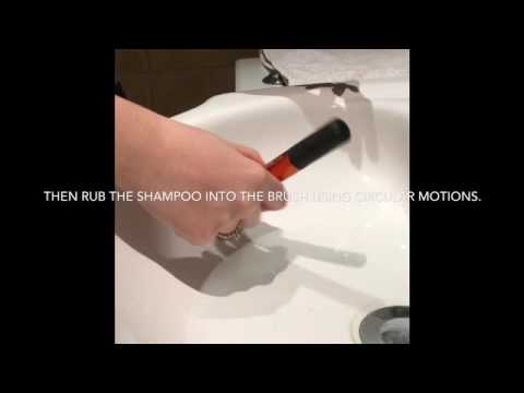 Cleaning your make up brushes!