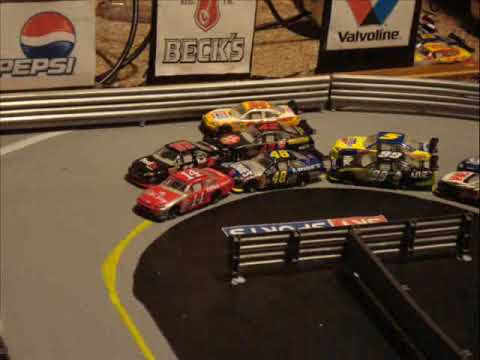 NASCAR Stop Motion Animation Test - One Lap of West Kent Speedway