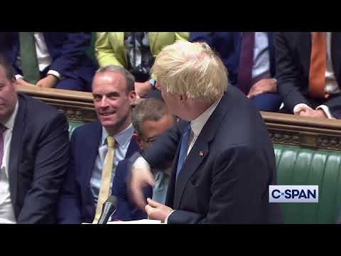 British Prime Minister Boris Johnson: "Hasta la vista, baby!"