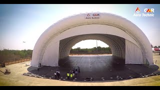 Download lagu GMR Aero Technic’s new Inflatable Hangar - #GMRAero #HyderabadAirport mp3