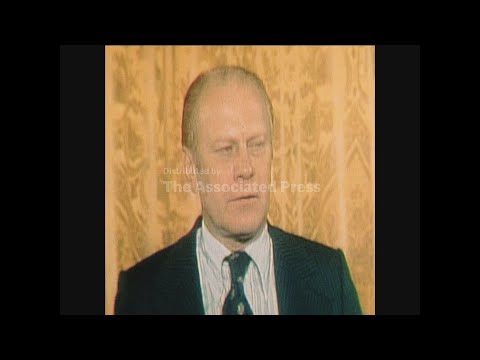 SYND 14-10-73 RICHARD NIXON INTRODUCES GERALD FORD AS NOMINATION FOR VICE PRESIDENT