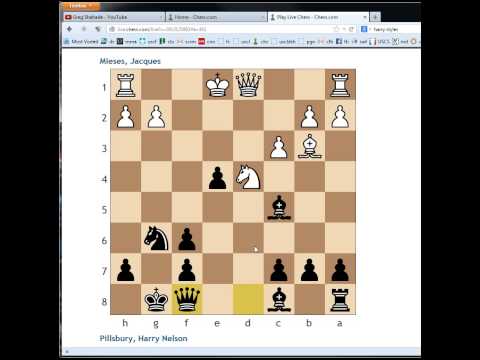 Key Moments in Chess History #83: Hastings 1895 - Mieses vs Pillsbury