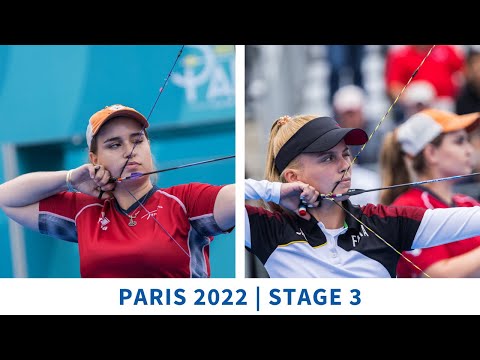 Ella Gibson v Mariya Shkolna – compound women Semifinal 1 | Paris 2022 World Cup S3