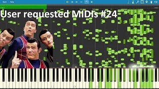 WeAreNumberOneconvertedtoMIDI+playedinSynthesia|UserrequestedMIDIs#24