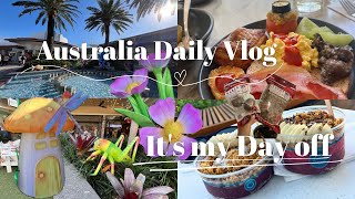 Daily Vlog | It's my day off 🍽️🛍️🦋　eat, shopping, eyelash…  オーストラリアでの休日Vlog🇦🇺🌼