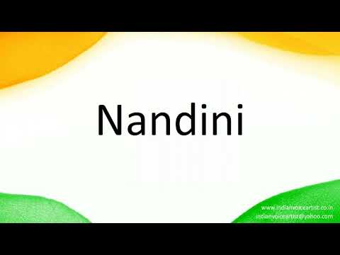 How to correctly pronounce in Hindi "Nandini".