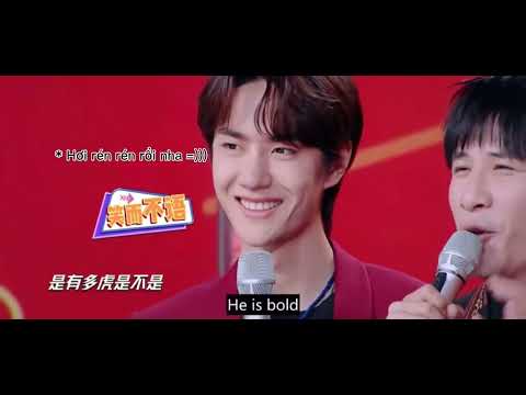 Wang Yibo being a shy boy when he met Chengxiao 😂 #boxiao #chengxiao #wangyibo