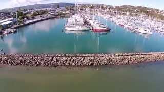 preview picture of video 'Aerial video Entrance to Porirua Harbour'