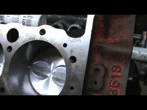 Piston Install 283 Chevy Small Block V-8 Engine 1959 Corvette