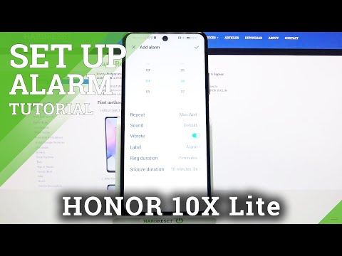 How to Set Up Alarm Clock in HONOR 10X Lite – Enable Alarm Clock