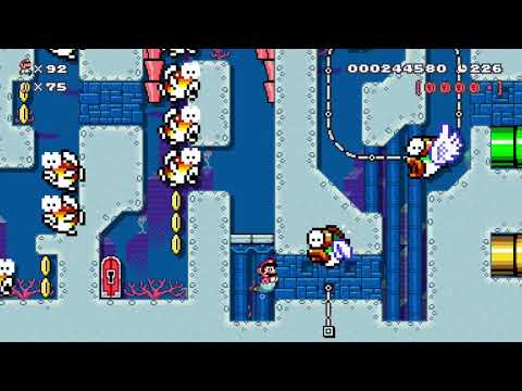 Coral Deeps of Cheep Cheep Reef by Loup&Snoop 🍄 Super Mario Maker 2 😶 No Commentary　⚿abl
