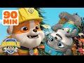 Rubble's Silly Family Moments! w/ Motor & Charger | 90 Minute Compilation | Rubble & Crew