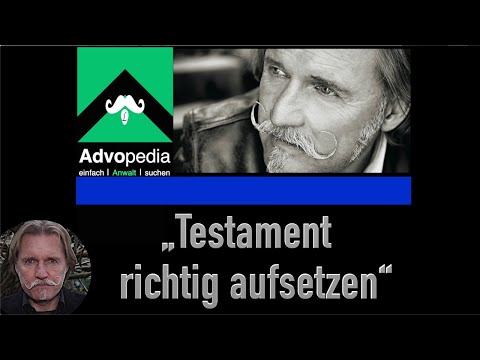 Wie setzt man sein Testament richtig auf, damit es gültig ist?⎪Frag halt den Lenßen
