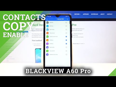 How to Copy Contacts from BLACKVIEW A60 Pro - Transfer Contacts