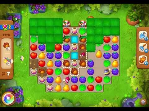 GardenScapes Level 2370 no boosters (16 moves)