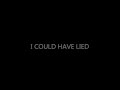 RED HOT CHILI PEPPERS - I COULD HAVE LIED ...