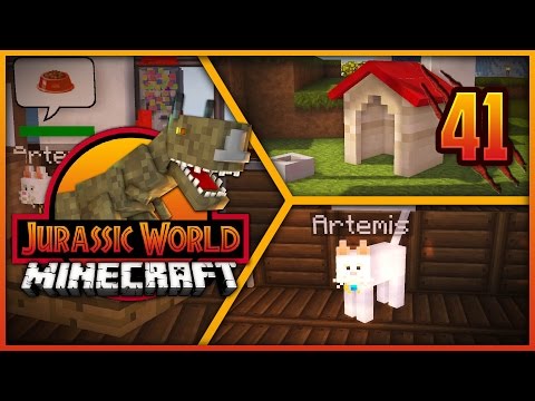 Minecraft Jurassic World - Episode 41 - KITTY GETS A NEW HOME!