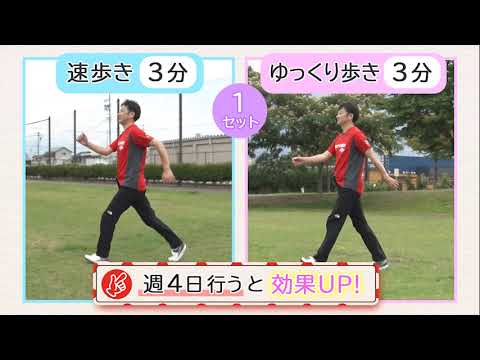 医学科 インターバル速歩トレーニングの方法