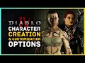 Diablo 4 Character Creation and Customization Options - Barbarian & Mage