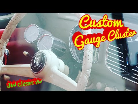 Custom Gauge Cluster! Custom Gauge Install! Volkswagen BUG | JW Classic VW
