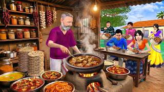 Dada Ka World Famous Bihari Mutton Chawal Champaran Mutton Unlimited Rice Street Food Hindi Kahaniya