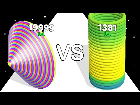 Slinky Hop VS Circle Up: ASMR Gameplay ❌ Max Level!