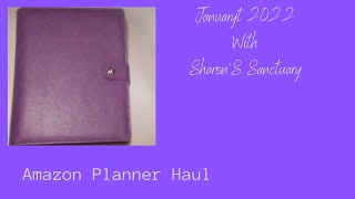 Amazon Planner Haul for January 2022