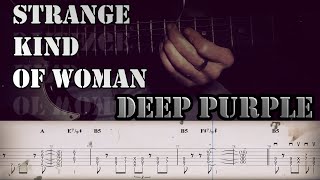 Strange kind of woman - Deep Purple | Full TAB | Guitar Cover | Tutorial | Lesson
