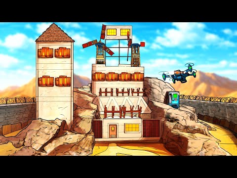 A Solo's Unraidable Rock FORTRESS in Official Rust...