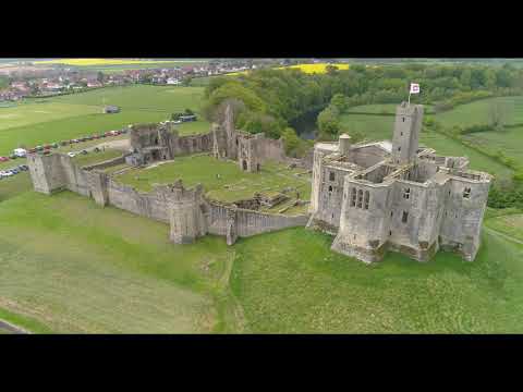 Warkworth Castle, Northumberland, UK.