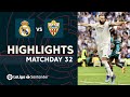 Highlights Real Madrid vs UD Almería (4-2)