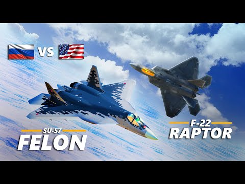 F-22 Raptor Vs Su-57 Felon Dogfight | Boss Fight | Digital Combat Simulator | DCS |