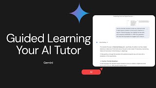 Google Gemini Guided Learning for Teachers | AI Tutoring with Quick Ch