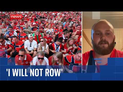 'I will not row': Norway's World Cup fan cannot be moved