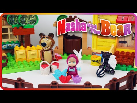 ♥ Masha and the Bear Toys Cartoon Маша и Медведь (The Golden Fish, Garden of Ice Cream...)