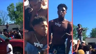 NBA YoungBoy Pulls Up To A Park In Baton Rouge Throws $5000 Dollars Cash Money YoungBoy FANS GO WILD
