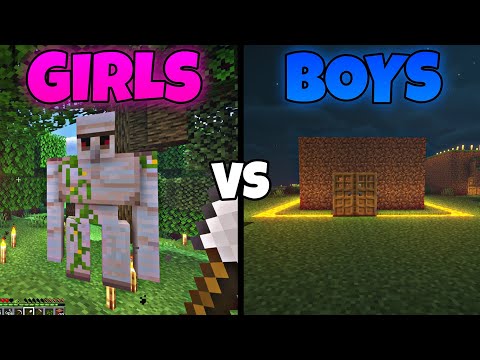 GIRLS VS BOYS MINECRAFT SHOWDOWN! WHO WINS?