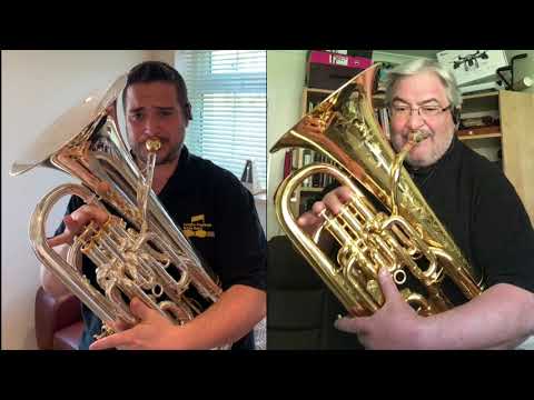 Peter Graham - Six A Cappella Studies - No. 3 - Ablaze! -  David Childs Robert Childs (Euphoniums)