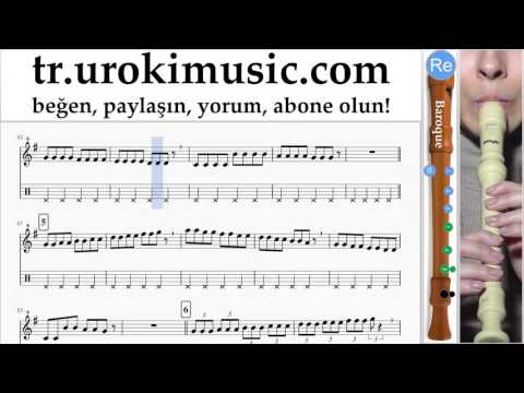 Blok flüt B. Nasıl Çalınır Pink - Just Give Me A Reason Bölüm#1 Okul Öğretmen Notalar Eğitim
