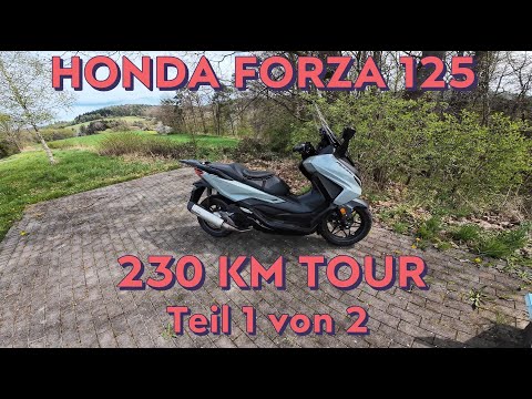 HONDA FORZA 125 (230KM Tour) Ostersonntag Rundtour Gemünden nach Gemünda Teil 1 von 2